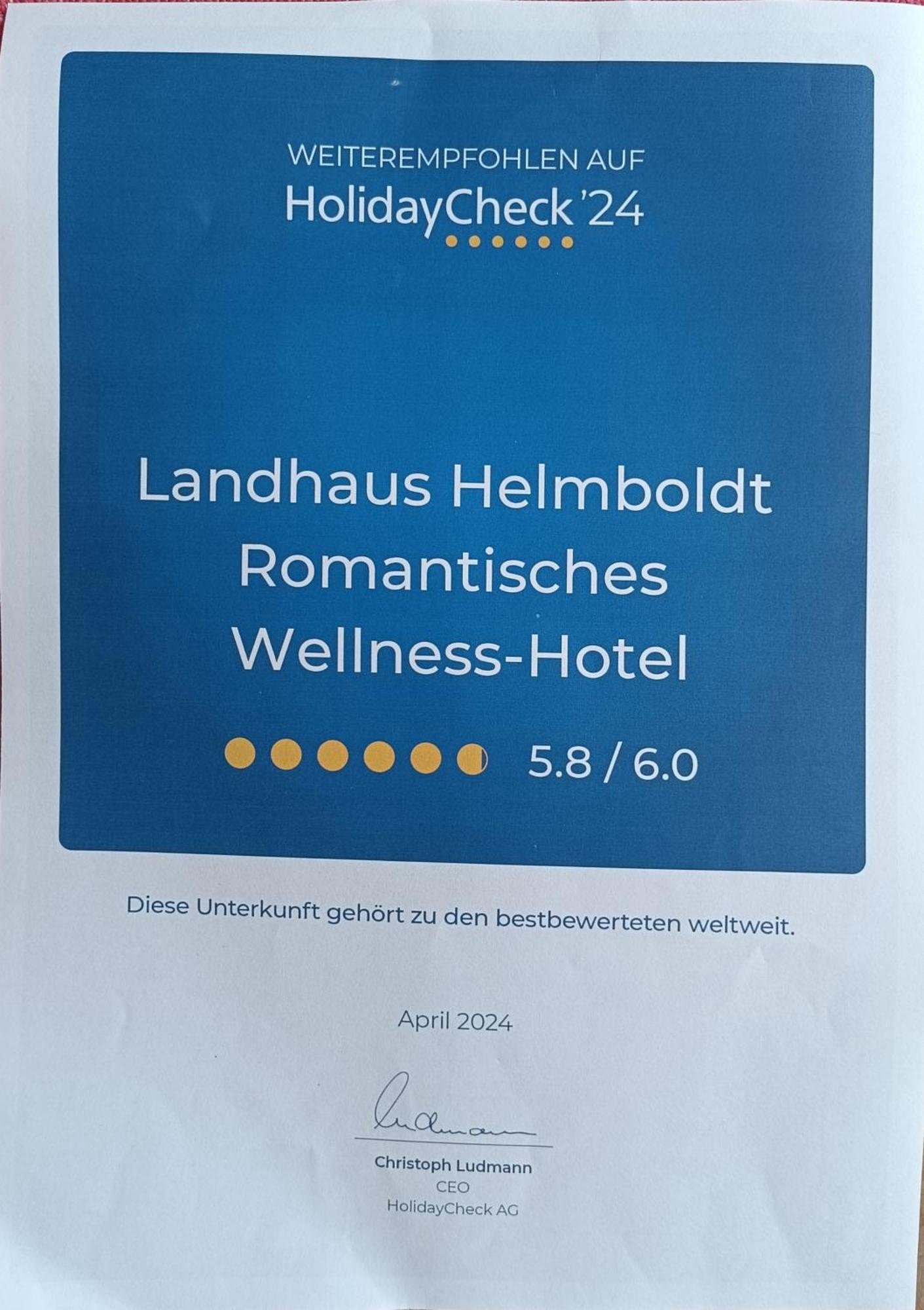 Wellness Und Romantik Hotel Helmboldt Bad Sachsa Exterior photo